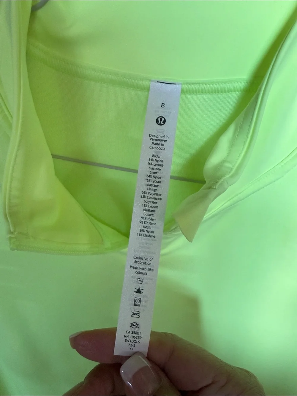 NWT Lululemon Nulux Tennis Dress with shorts, size 8, FZAP - Picture 5 of 7